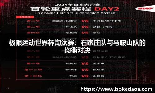 极限运动世界杯淘汰赛：石家庄队与马鞍山队的均衡对决
